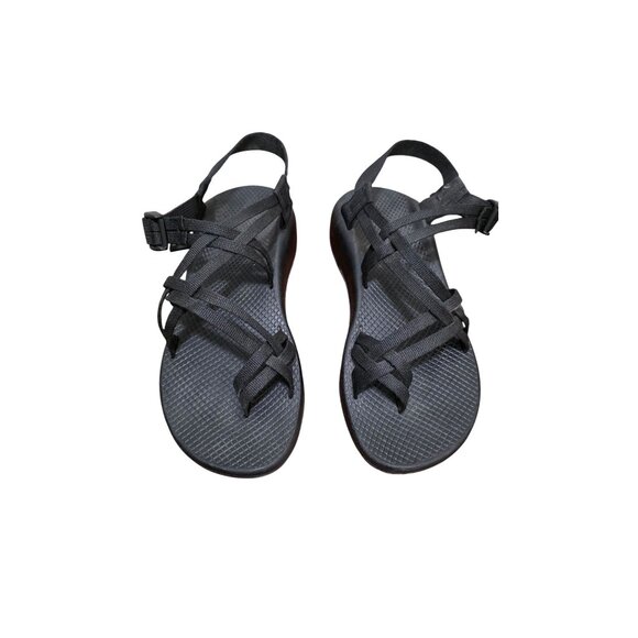 Chaco Women's ZX/2 Black Outdoor Sport Sandals Adjustable Straps Size 11 - Picture 1 of 7